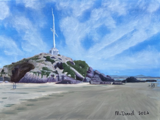 Cave Rock (Tuawera), Sumner Beach, New Zealand