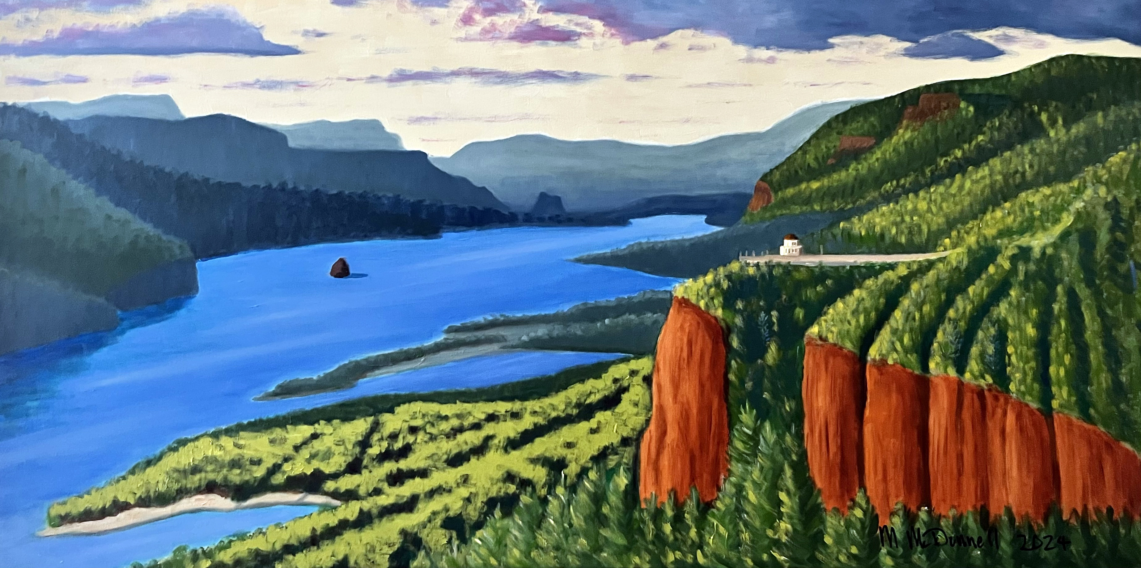 Columbia River Sunset, Crown Point, Oregon